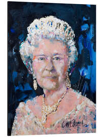 Tableau en aluminium Queen Elizabeth II