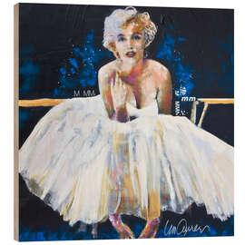 Quadro de madeira Marilyn Monroe