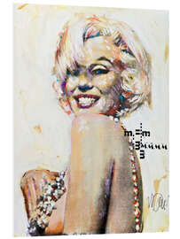 Foam board print Marilyn Monroe - Diamonds