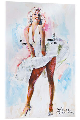 Acrylglas print Marilyn Monroe - Iconic Dress