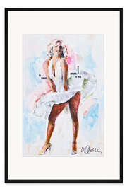 Gerahmter Kunstdruck Marilyn Monroe - Iconic Dress