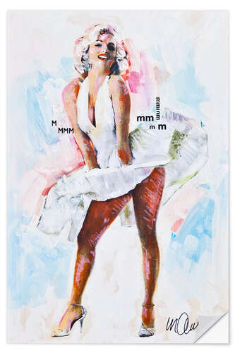 Sisustustarra Marilyn Monroe - Iconic Dress
