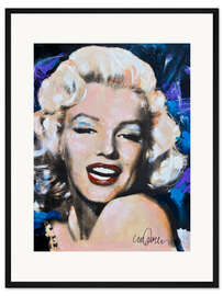 Gerahmter Kunstdruck Mairilyn Monroe - Smile