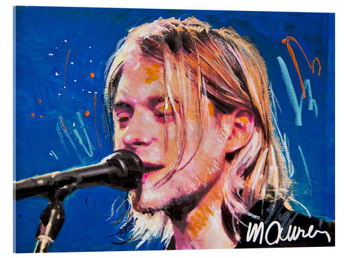 Quadro em acrílico Kurt Cobain