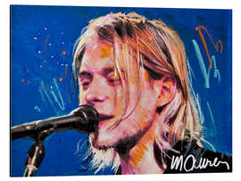 Aluminium print Kurt Cobain