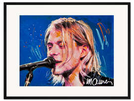 Gerahmter Kunstdruck Kurt Cobain