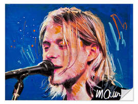 Autocolante decorativo Kurt Cobain