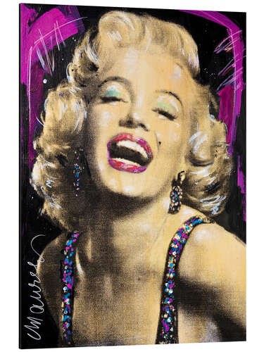 Stampa su alluminio Marilyn Monroe Pop Art