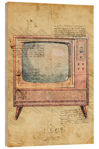 Stampa su legno Television