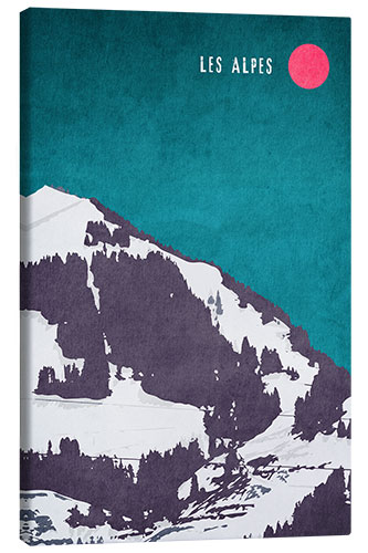 Lienzo Les Alpes