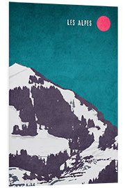 Hartschaumbild Les Alpes