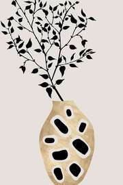 Magnettafel Monochromatic Plant