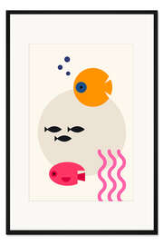 Gerahmter Kunstdruck Fish Family
