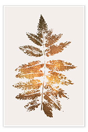 Poster  Oak Leaf Print - KUBISTIKA