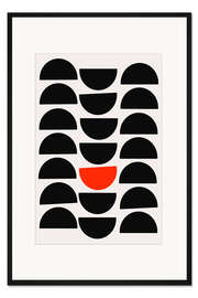 Gerahmter Kunstdruck Red Circle