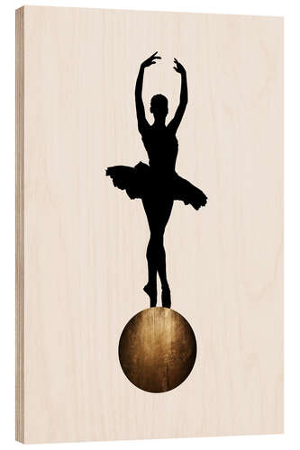 Wood print Prima Ballerina