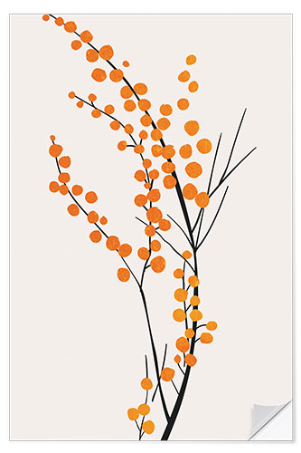 Selvklebende plakat Wild Berries