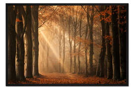 Gerahmter Kunstdruck Licht um die Ecke