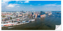 Naklejka na ścianę Hamburg summer panorama