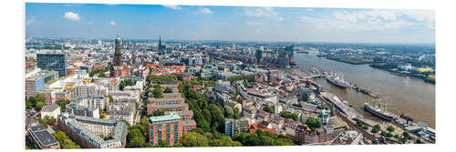 Hartschaumbild Hamburg Panorama