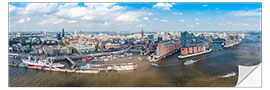 Naklejka na ścianę The roofs of Hamburg