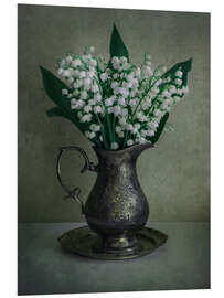 Foam board print Bouquet of fresh lily of the valley