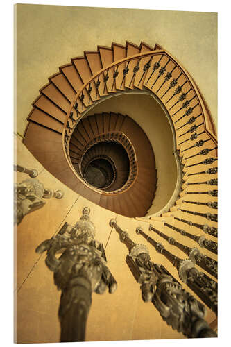 Acrylic print Golden Staircase