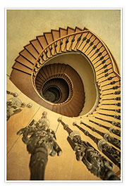 Poster Goldene Treppe