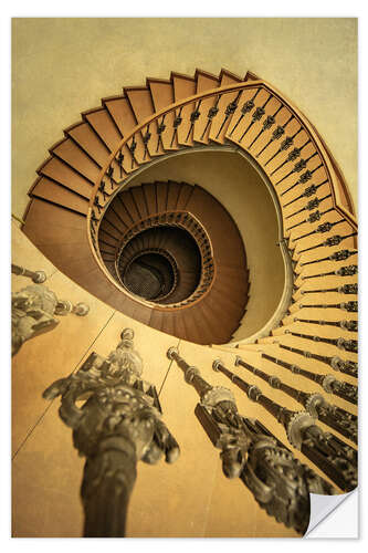 Wandsticker Goldene Treppe