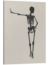 Tableau en aluminium Halloween skeleton with sexy pose