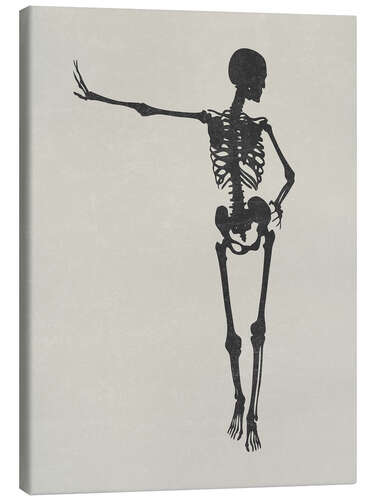 Canvas print Halloween skeleton with sexy pose