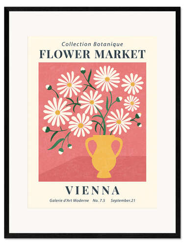 Kehystetty taidepainatus Flower Market Vienna