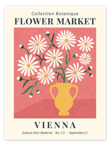 Poster Flower Market Vienna