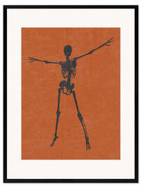 Framed art print Dancing Skeleton II