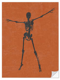 Vinilo para la pared Dancing Skeleton II