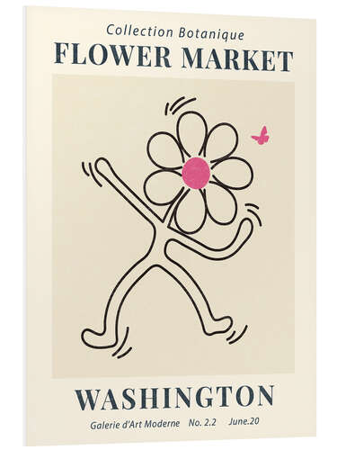 Foam board print Flower Market Washington