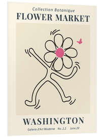 Foam board print Flower Market Washington