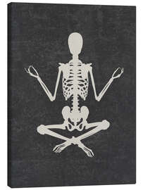 Leinwandbild  Skelett in Yoga-Pose - TAlex