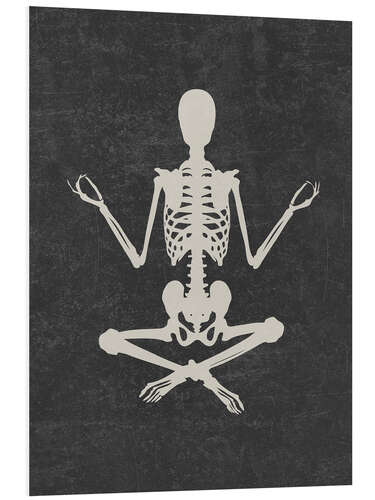 Stampa su PVC Skeleton in yoga pose