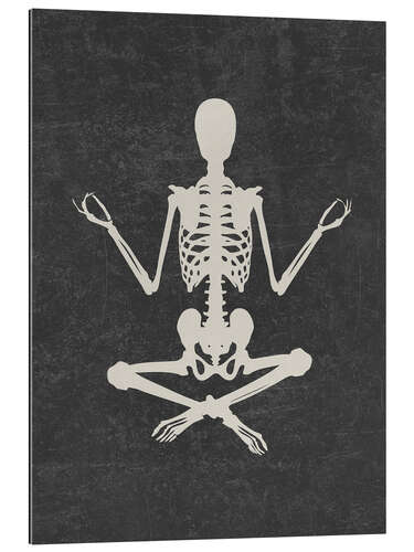 Galleriprint Skeleton in yoga pose