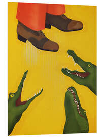 Foam board print Crocodiles eat you