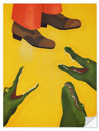Wandsticker Krokodile essen dich