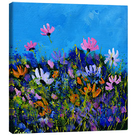 Canvas print A few cosmos flowers