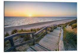 Aluminium print The way to the beach on Sylt