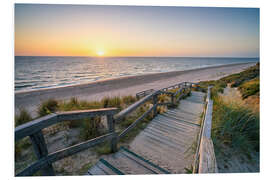 Hartschaumbild Der Weg zum Strand auf Sylt