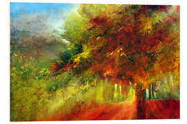 Foam board print Autumn tree