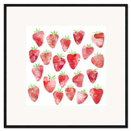 Framed art print Strawberries