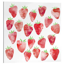 Quadro em plexi-alumínio Strawberries