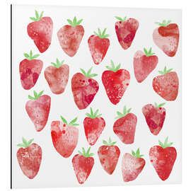 Magnettafel Erdbeeren