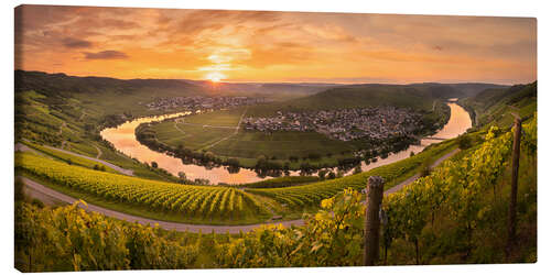 Lienzo Circle of Light - Moselschleife bei Trittenheim